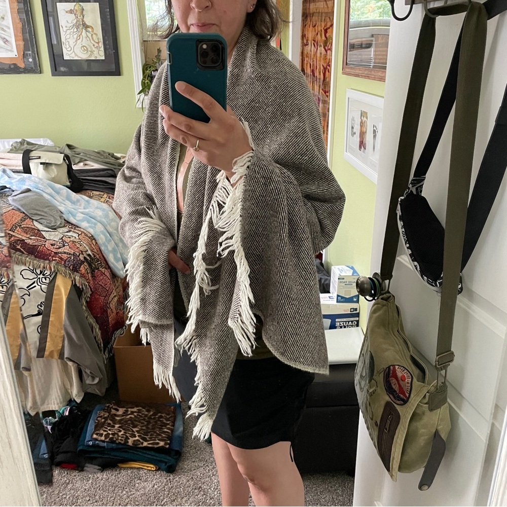 Large wool shawl